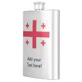 georgische Flagge Flachmann (Links)