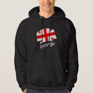 Georgische Flagge Georgien Hoodie