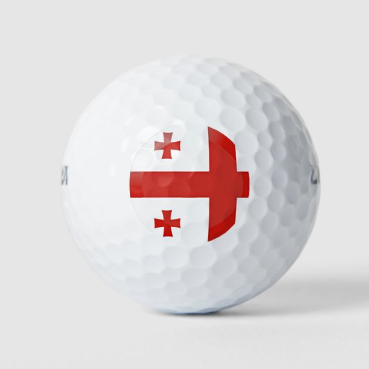 georgische Flagge Golfball (Vorderseite)