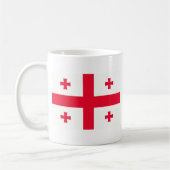 Georgische Flagge Kaffeetasse (Links)