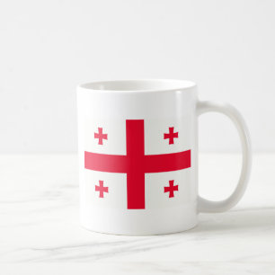 Georgische Flagge Kaffeetasse