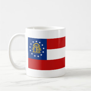 Georgische Flagge + Karten-Tasse Kaffeetasse