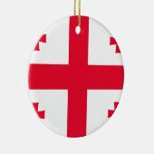 georgische Flagge Keramikornament (Rechts)
