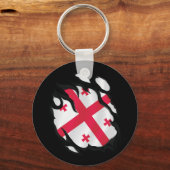 georgische Flagge Schlüsselanhänger (Rückseite)