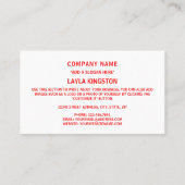 georgische Flagge und Wappen, Flagge Georgiens Visitenkarte (Rückseite)