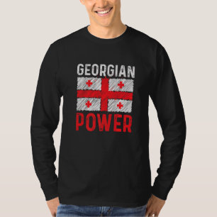 Georgische Macht Kaukasus Georgien Flagge Patrioti T-Shirt