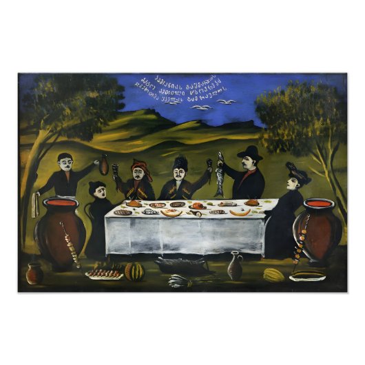 Georgischer Maler Niko Pirosmani Fotodruck (Vorne)