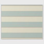 Georgischer Stripe Eau de Nil Geschenkpapier (Flach)