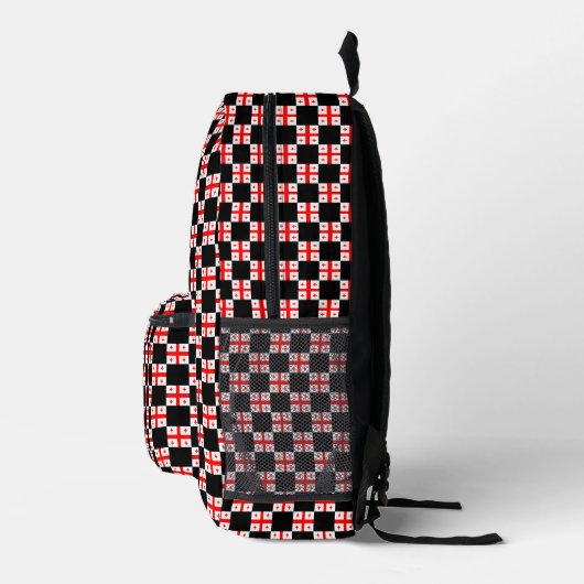 Georgisches Flaggenmuster Bedruckter Rucksack (Rechts)
