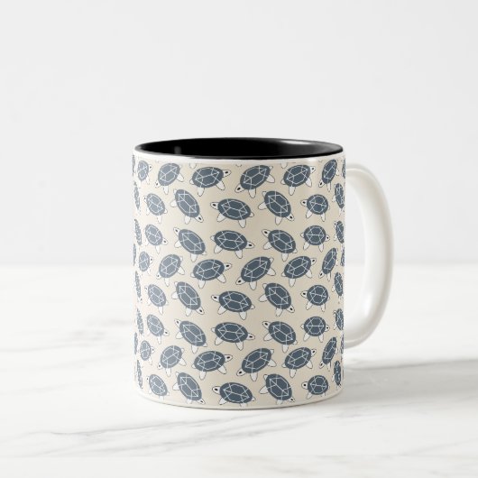 Geoschildkröte-Tasse - Geo-Haustier-Sammlung von T Zweifarbige Tasse (VorderseiteRechts)