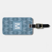 Geoschritt| Blaues Pfeilmuster Gepäckanhänger (Vorderseite horizontal)