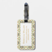 Geoschritt| Stammmuster Gepäckanhänger (Rückseite vertikal)