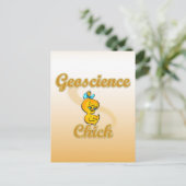 Geoscience Chick Postkarte (Stehend Vorderseite)