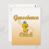 Geoscience Chick Postkarte (Vorne/Hinten)
