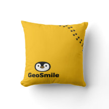 GeoSmile Throw Kissen
