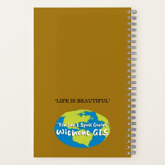 Geospatial Notebook, GIS Project Notizblock (Rückseite)