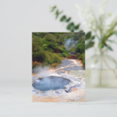 Geothermale Aktivität in der Nähe von Rotorua, Neu Postkarte (Stehend Vorderseite)