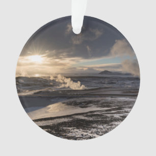 Geothermale Winterlandschaft Ornament