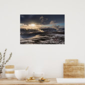 Geothermale Winterlandschaft Poster (Küche)