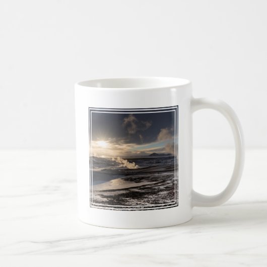 Geothermische Winterlandschaft Kaffeetasse (Rechts)