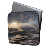 Geothermische Winterlandschaft Laptopschutzhülle (Vorderseite Links)