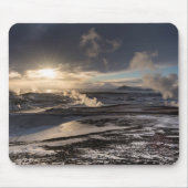 Geothermische Winterlandschaft Mousepad (Vorne)