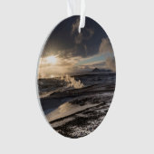 Geothermische Winterlandschaft Ornament (Vorderseite)