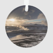 Geothermische Winterlandschaft Ornament (Rückseite)