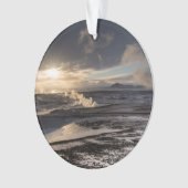 Geothermische Winterlandschaft Ornament (Vorderseite)