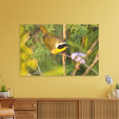 Geothlypis trichas), männlich, leinwanddruck (Insitu (Wohnzimmer))