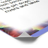 Geowissenschaft, Umweltsauren Regen Poster (Ecke)