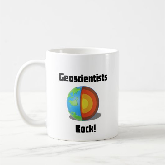 Geowissenschaftler Rock Kaffeetasse (Links)