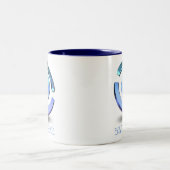 Geowissenschafts-Kaffeetasse Zweifarbige Tasse (Mittel)