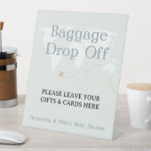 Gepäck abwerfen Geschenk & Karten Reisen Baby Dusc Sockelschild (In Situ)
