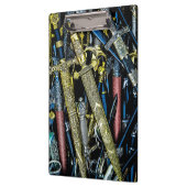 Gepäck, Dirks und Sabers Klemmbrett (Links)