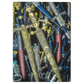 Gepäck, Dirks und Sabers Klemmbrett (Rückseite)