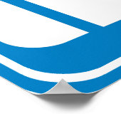 Gepäck-Karo / Anspruchsmarkenschild Poster (Ecke)