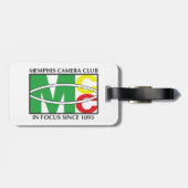 Gepäck-klassischer Logo-Umbau mit Lederband Gepäckanhänger (Rückseite horizontal)