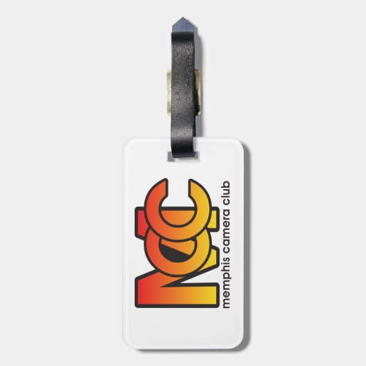 Gepäck-moderner Logo-Umbau mit Lederband Gepäckanhänger (Rückseite vertikal)