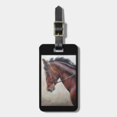 Gepäck- oder -geldbeutelumbau des dunklen Brauns Gepäckanhänger (Vorderseite vertikal)