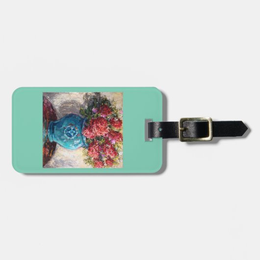 Gepäck- oder Geldbeutelumbau mit Blumenstrauß Gepäckanhänger (Vorderseite horizontal)