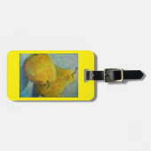 Gepäck- oder Geldbeutelumbau mit gelben Birnen auf Gepäckanhänger (Vorderseite horizontal)