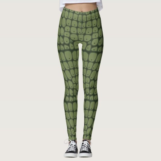 Gepäck tierische Druck mujer cocodrilo Leggings (Vorderseite)