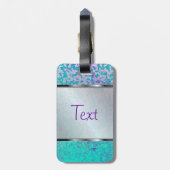 Gepäck-Umbau-Glitzer-Stern-Staub Gepäckanhänger (Rückseite vertikal)