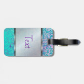 Gepäck-Umbau-Glitzer-Stern-Staub Gepäckanhänger (Rückseite horizontal)