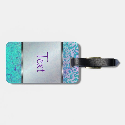 Gepäck-Umbau-Glitzer-Stern-Staub Gepäckanhänger (Rückseite horizontal)