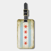 Gepäck-Umbau mit cooler Chicago-Flagge Gepäckanhänger (Vorderseite vertikal)