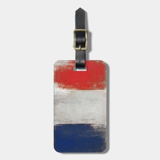 Gepäck-Umbau mit cooler französischer Flagge Gepäckanhänger (Vorderseite vertikal)