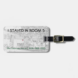 Gepäck-Umbau mit ledernem Bügel - "ich bleibe in Gepäckanhänger