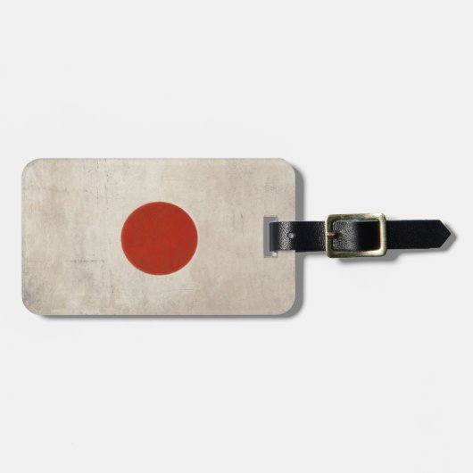 Gepäck-Umbau mit schmutziger Vintager Flagge von Gepäckanhänger (Vorderseite horizontal)